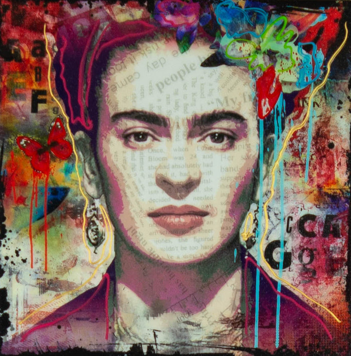 Micha Baker, Mrs. Frida Kahlo – charakteristisches Werk des Künstlers