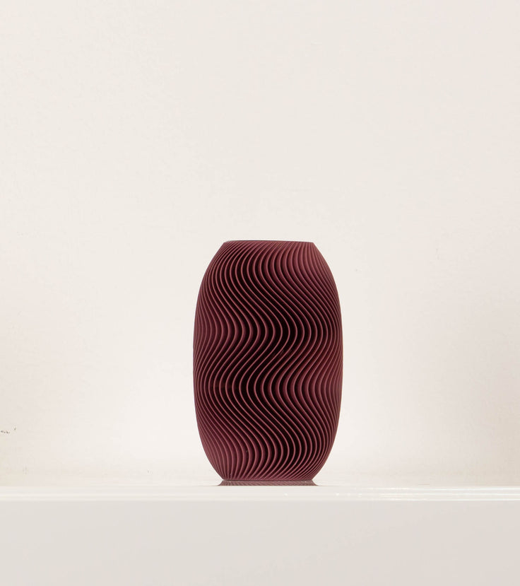 Vase Bolo Burgundy