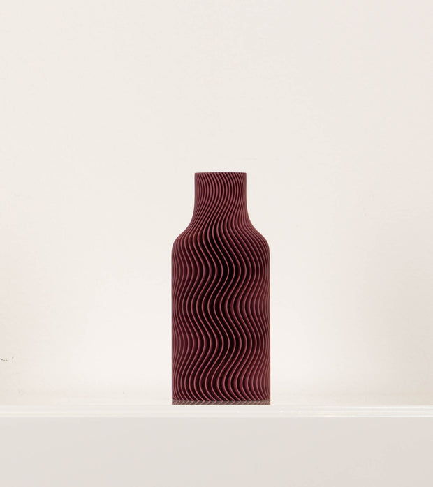 Vase Botella Burgundy