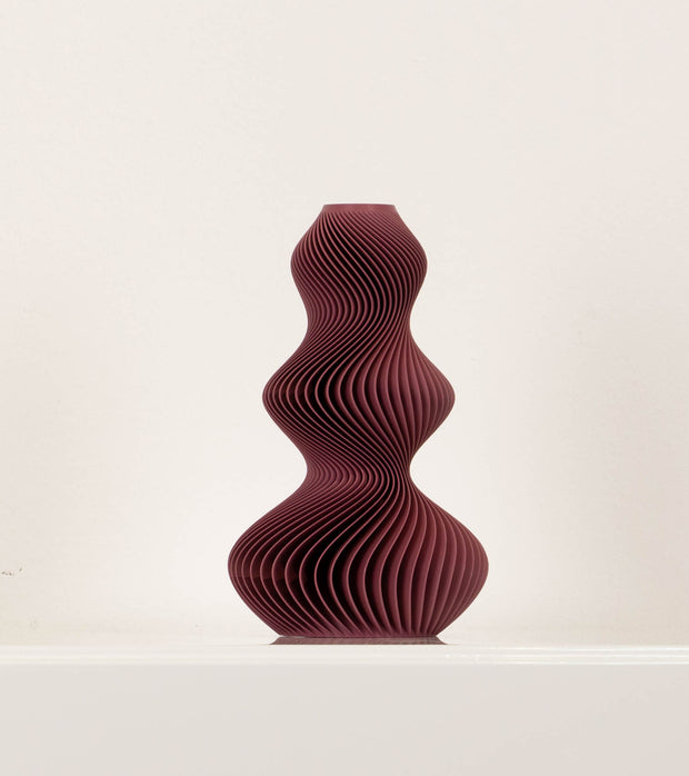Vase Fluido Burgundy