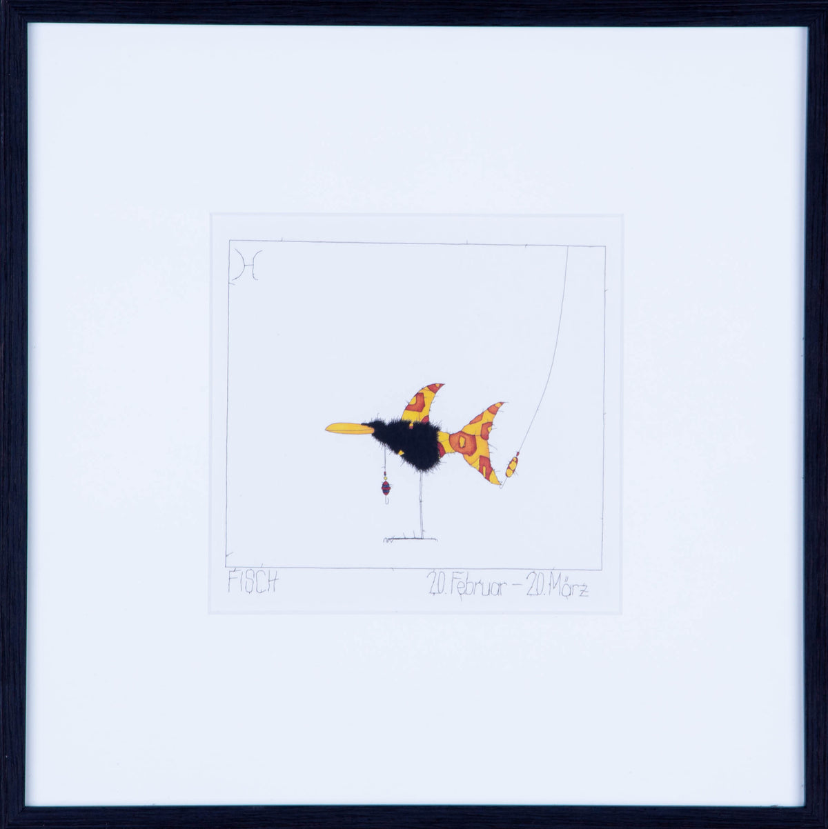 Sternzeichen Fische, Kunstdruck von Michael Ferner