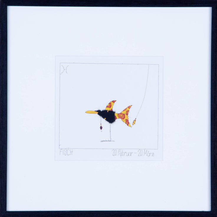 Sternzeichen Fische, Kunstdruck von Michael Ferner