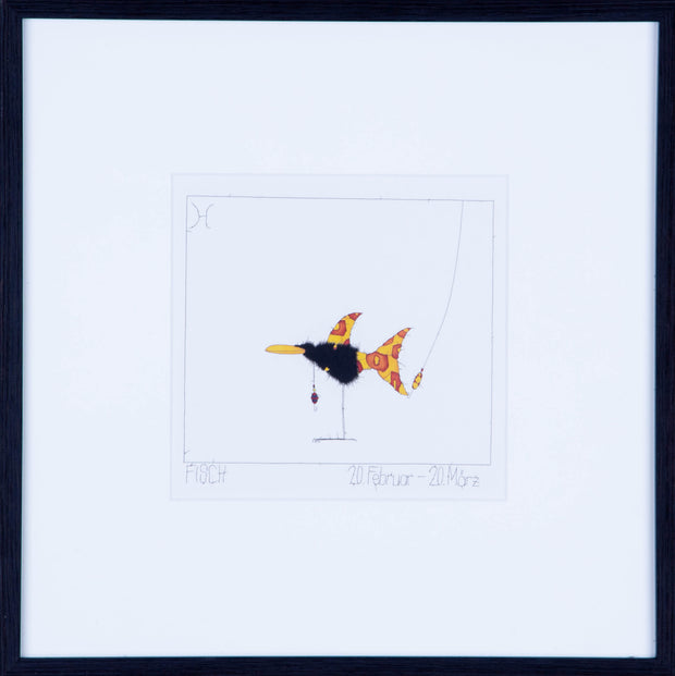 Sternzeichen Fische, Kunstdruck von Michael Ferner