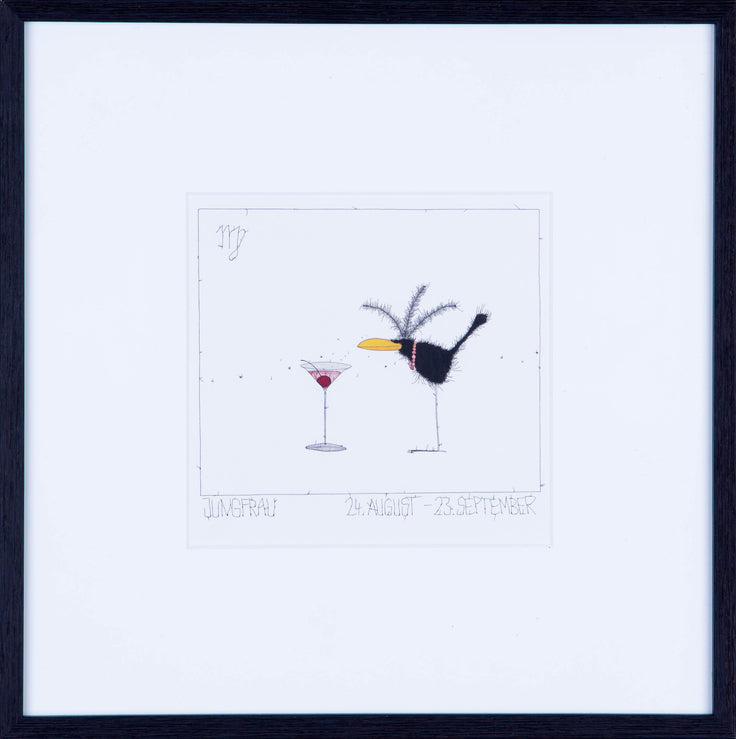 Sternzeichen Jungfrau, Kunstdruck von Michael Ferner