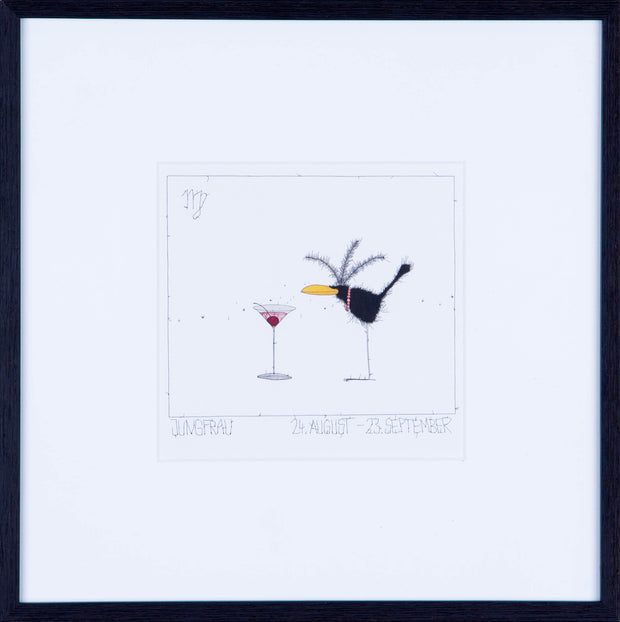 Sternzeichen Jungfrau, Kunstdruck von Michael Ferner