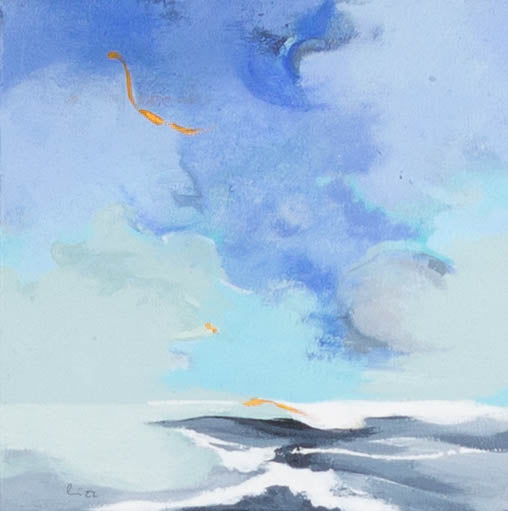Katharina Lichtenscheidt, Horizonte #1496 – Acryl auf Leinwand, 30 × 30 cm