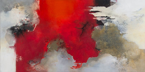 Katharina Lichtenscheidt, Horizonte #1531 – Acryl auf Leinwand, 100 × 50 cm