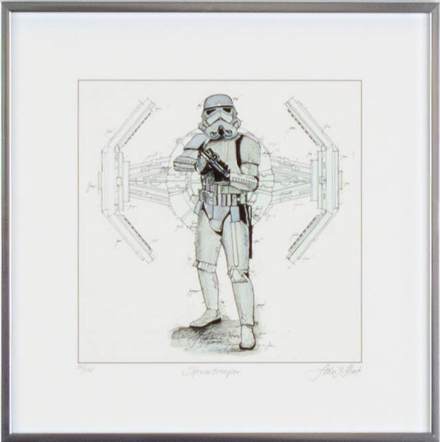 Leslie G. Hunt, Stormtrooper – handsignierte Giclée-Grafik, 30 × 30 cm