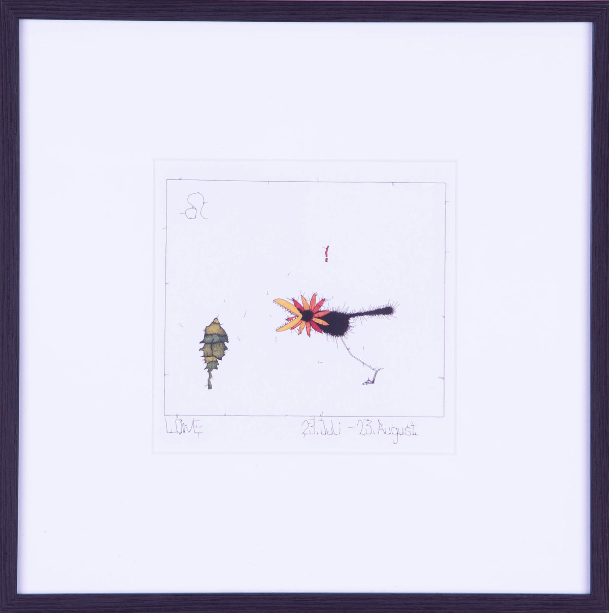 Sternzeichen Löwe, Kunstdruck von Michael Ferner