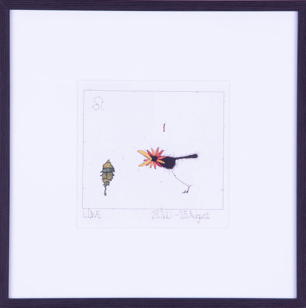 Sternzeichen Löwe, Kunstdruck von Michael Ferner