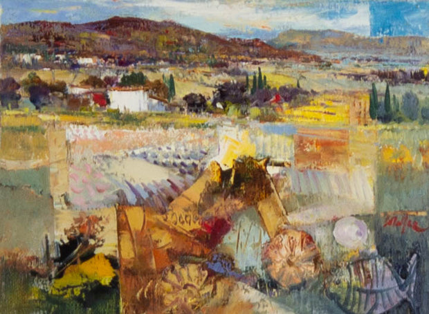 Mario Malfer, Gardasee – alla luce del mattino, Öl auf Leinwand, 40 × 30 cm