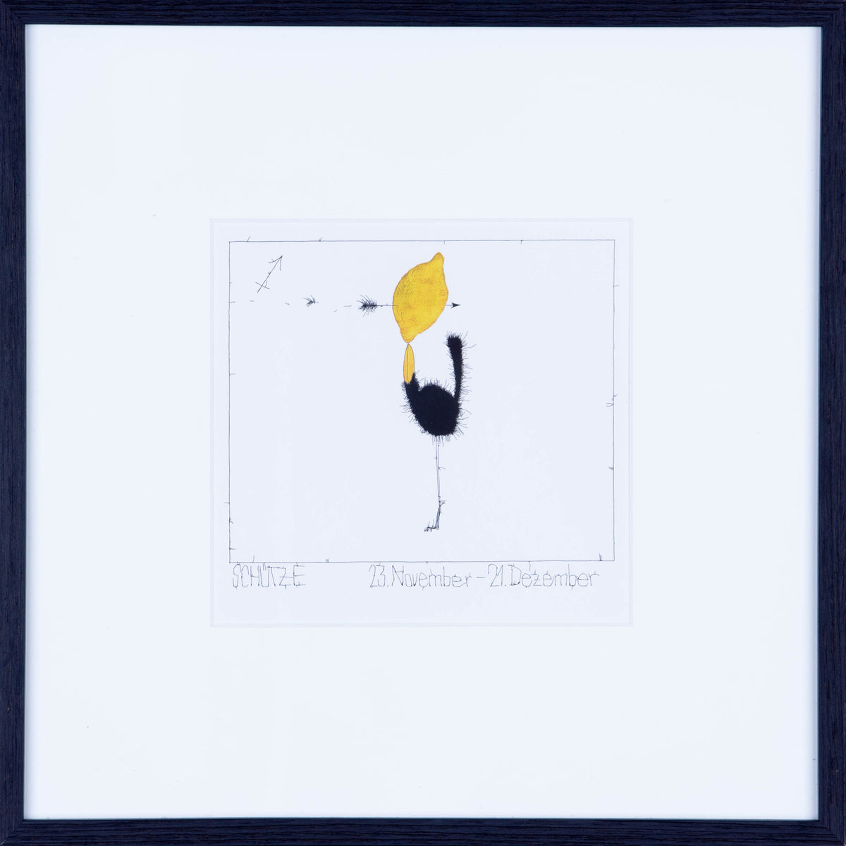 Sternzeichen Schütze, Kunstdruck von Michael Ferner