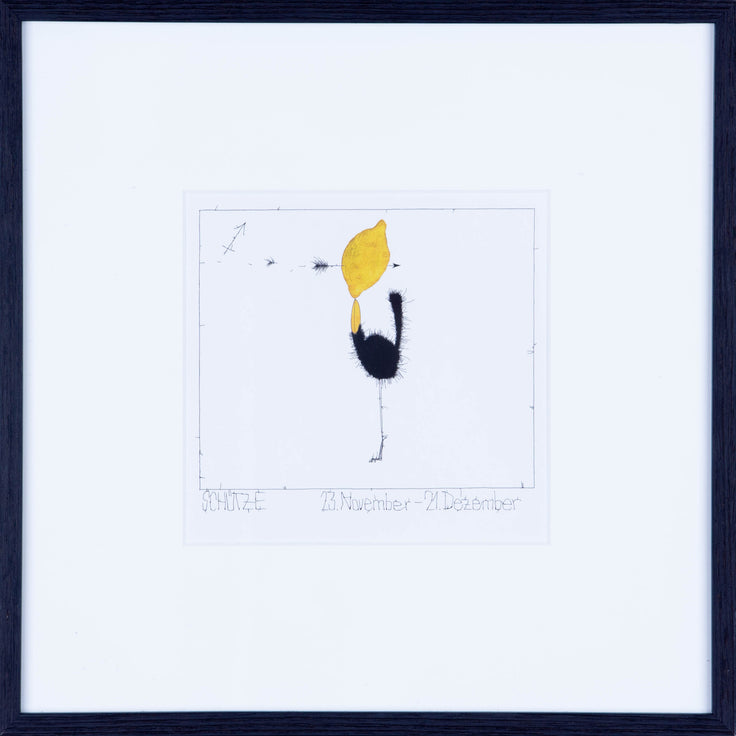 Sternzeichen Schütze, Kunstdruck von Michael Ferner