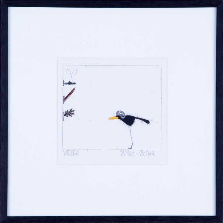 Sternzeichen Widder, Kunstdruck von Michael Ferner